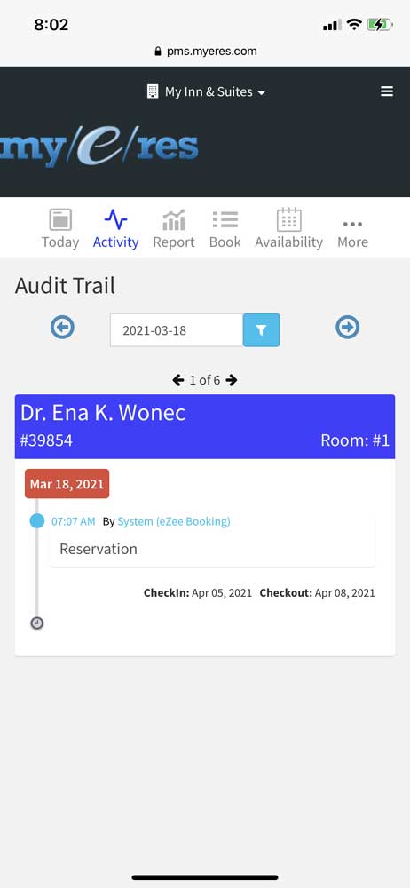 Mobile Activity Audit Trail